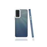 Vivo Y20 ile Uyumlu Mat Yüzeyli Kamera Korumalı Silikon Kılıf, Lacivert
