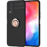 Vivo Y20 Kılıf Zore Ravel Silikon Kapak-Siyah-Rose GOLD-8682314142229-OTNV54850 - Siyah - Rose Gold