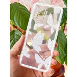 Vivo Y21 - Y21S Kılıf Şeffaf Kelebek Tasarımlı Desenli Kamera Korumalı Yumuşak Silikon Kapak - Y21/Y21S/Y33S - Desi Kelebek
