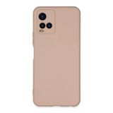 Vivo Y21s Kılıf Nano İçi Kadife - Pudra