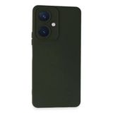 Vivo Y27 Kılıf Nano İçi Kadife Silikon - Koyu Yeşil