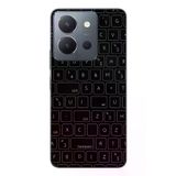 Vivo Y36 Uyumlu Klavye Tuşları Baskılı Silikon Kılıf