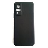 Vivo Y51 Ruber Case Yumusak Slikon Kilif Siyah