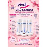 Vivol Göstergeli Kartuş Sir Ağda Isıtıcı Üçlü Standlı