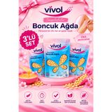Vivol Soyulabilir Besiz Kullanım Boncuk Ağda Naturel X 3 Adet