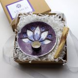 vivus in Lotus Palo Santo El Yapımı Tütsülük - Tütsü Hediyeli (Mürdüm Gümüş)