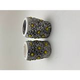Vivus In Papatya Desenli Mumluklar - Tealight Ve Uzun Balmumu Mum Hediyelidir Çok Renkli