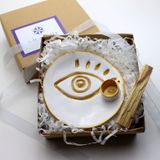 Vivusin Göz Palo Santo El Yapımı Tütsülük - Tütsü Hediyeli (beyaz)