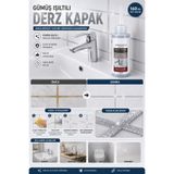 VİVVOV Gümüş Simli Derz Kalemi Suya Dayanıklı Simli Derz Dolgu Boyası Fayans Derz Yenileme Kalemi 160 ml