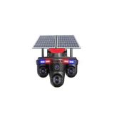 viwex Polis Çakarlı AOV Dört Lensli Güneş Enerjili Güvenlik Kamerası 8mp Sim Kartlı 24 Saat Kayıt