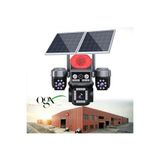 viwex Sim Kartla Çalışan 4G Kamera AOV Dört Lensli Güneş Enerjili Güvenlik Kamerası 4k 8mp Sim Kartlı 24 Saat Kayıt Çift Güneş Panelli