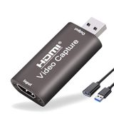 VIXLW USB Uzatma Kablolu Ses Video Yakalama Kartı, Giriş 4K@60FPS, Çıkış 1080P@60FPS, HDMI - USB Yakalama Kartı, DSLR, Video Kamera veya Aksiyon Kamerası (Kahve) ile Canlı Yayın ve Kayıt İçin
