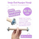 Vixpet 25 mm 40 İla 50 cm Arası İsteğe Özel Uzunlukta Papağan Tüneği / Jako, İskender, Amazon
