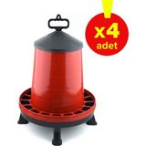 Vixpet Standart Ayaklı Tavuk Yemlik 15 kg / 4 Adet