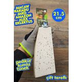 Vixpet Venty 21.5 Cm Çift Taraflı Kumlu Pedikür Papağan Tüneği Macaw, Kakadu, Jako, Amazon, Alex, Eklektus