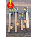 Vixpet Venty 4 Adet Papağan Tüneği | Jako | Amazon | Konur - Doğal ve Pedikür Özellikli Tünekler M105
