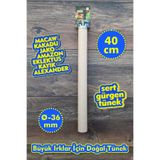 Vixpet Venty (40 Cm) Doğal Papağan Tüneği | Çapı Ø 36 mm | Macaw, Kakadu, Jako, Amazon, Alexander, Kayık, Eklektus