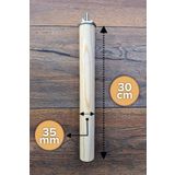 Vixpet Venty Papağan Tüneği 30 cm - 35 mm | Macaw | Kakadu | Jako | Amazon | Iskender | Eklektus
