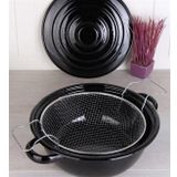 Viyalente Eco Emaye 24 cm Telli Kızartma Tenceresi