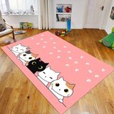 Viyana Home Dijital Baskılı Kaymaz Taban Yıkanabilir Çocuk Odası Oyun Halısı, V-Çocuk-49-Pembe, - 80 x 150 cm
