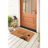 Viyana Home Dijital Baskılı Kaymaz Taban Yıkanabilir Hola Yazılı Kapı Önü Paspası (40x60cm)