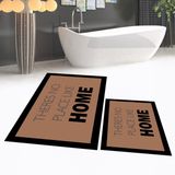 Viyana Home Dijital Baskılı Kaymaz Taban Yıkanabilir Ikili Banyo Paspas Klozet Takımı, V-Klozet-13-Kahve, - Kahverengi - 40 x 60 cm - 60 x 100 cm