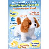 viyol marketim Pilli Hareketli Havlama Sesli Peluş Köpek Oyuncak – Yürüyen Sevimli Köpek, Pil Dahil
