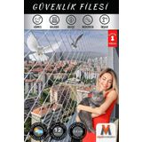 viyolmarketim Balkon Filesi 1,50x200 Cm Kedi Filesi Kedi Balkon Filesi Güvenlik Filesi Kuş Filesi Montaj Setli