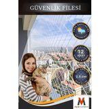 viyolmarketim Balkon Filesi 4x3 Metre Kuş Filesi Kedi Filesi Kuş Ağı Kuş Önleme Filesi