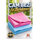 viyolmarketim Mikrofiber Sihirli Cam Ve Ayna Temizlik Bezi (30 X 40CM) ( 2 Adet )