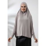 Vizon Hazir Pratik Sultanbas Tesettur Kollu Penye Sufle Esarp Hijab