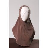 Vizon Pratik Hazır Geçmeli Genç Tesettür Bone Sandy Kumaş Düz Hijab 2312_10