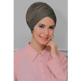 Vizon Pratik Hazır Geçmeli Tesettür Bone Fukuro Piliseli Çapraz Büzgülü 1822_10