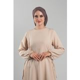 Vizon Pratik Hazır Geçmeli Tesettür Bone Sandy Kumaş Büzgülü 2114_10