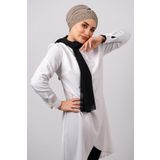 Vizon Pratik Hazır Geçmeli Tesettür Bone Sandy Kumaş Taşlı 1456_10