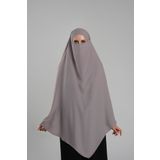 Vizon Pratik Hazır Geçmeli Tesettür Eşarp Krep Bağcıklı Çift Katlı Sufle Hijab 2314 10
