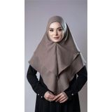 Vizon Pratik Hazır Geçmeli Tesettür Eşarp Pamuk Caz Kumaş Çift Katlı Düz Hijab 2303_10