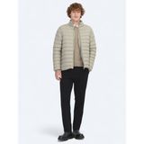 Vizon Regular Fit Dik Yaka Casual Dokuma Mont - 2XL