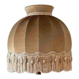 Vizon Renk Kadife Lambader Şapka Vintage 50 x 50 cm LM01298-1 - Ahşap