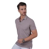 Vizon Yaka Desenli Hediye Kutulu Erkek Polo Yaka Tişört M