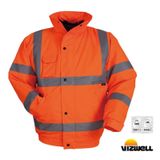 Vizwell™ 300 D Oxford Reflektörlü Bomber Mont – Vwjk04 turuncu