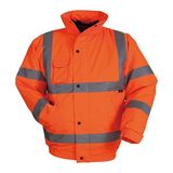 Vizwell 300 D Oxford Reflektörlü Içi Kapitoneli Bomber Mont (VWJK04) - S - Turuncu