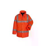 Vizwell Reflektörlü 300D Oxford İçi Kapitoneli Parka Mont Turuncu VWJK01T