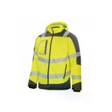 Vizwell Reflektörlü Su Geçirmez Termal Softshell İş Montu Sarı TYC84D103910D2BF00