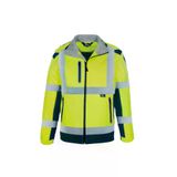 Vizwell Softshell Reflektörlü İş Montu Su Geçirmez Ceket Sarı VWJK177