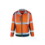 Vizwell Softshell Reflektörlü İş Montu Su Geçirmez Ceket Turuncu VWJK177T