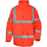 Vizwell™ VWJK01 300D Oxford Reflektörlü Kapitoneli Parka | Su Geçirmez, Soğuk Koruma, EN20471 Hi-Vis Iş Montu - Turuncu