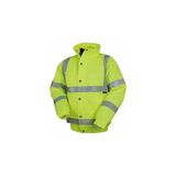 Vizwell VWJK04 300D Oxford Reflektörlü Bomber Mont | EN20471 Hi-Vis, EN343 Su Geçirmez, EN342 Soğuk Koruma - Sarı - XL