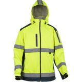 Vizwell WJK177 Softshell Reflektörlü Mont (Sarı) - Renkli - XS
