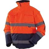 Vizwell WJK60 Oxford Reflektörlü Mont (Turuncu/lacivert) - Renkli - XL